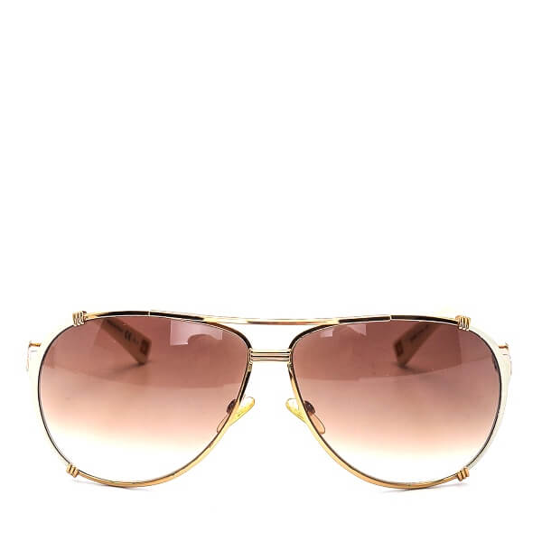 Christian Dior - Gold Metal and Acetate Chicago Sunglasses 
